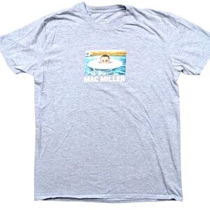 Pool Mac Miller T Shirt Gray Graphic T-Shirt